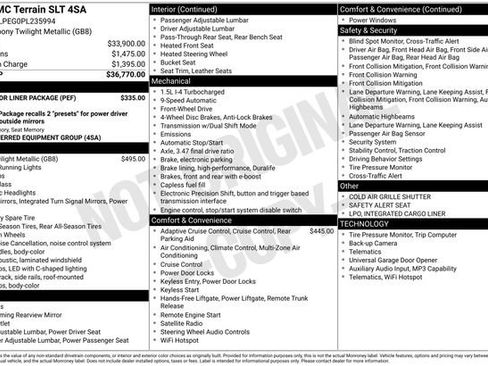 Used 2023 GMC Terrain SLT w/ LPO, Floor Liner Package FWD image 6