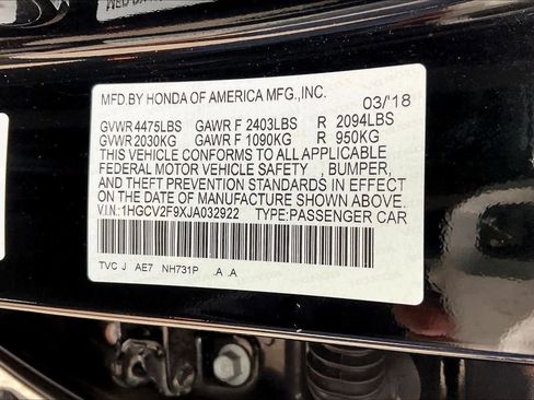 Used 2018 Honda Accord Touring image 34