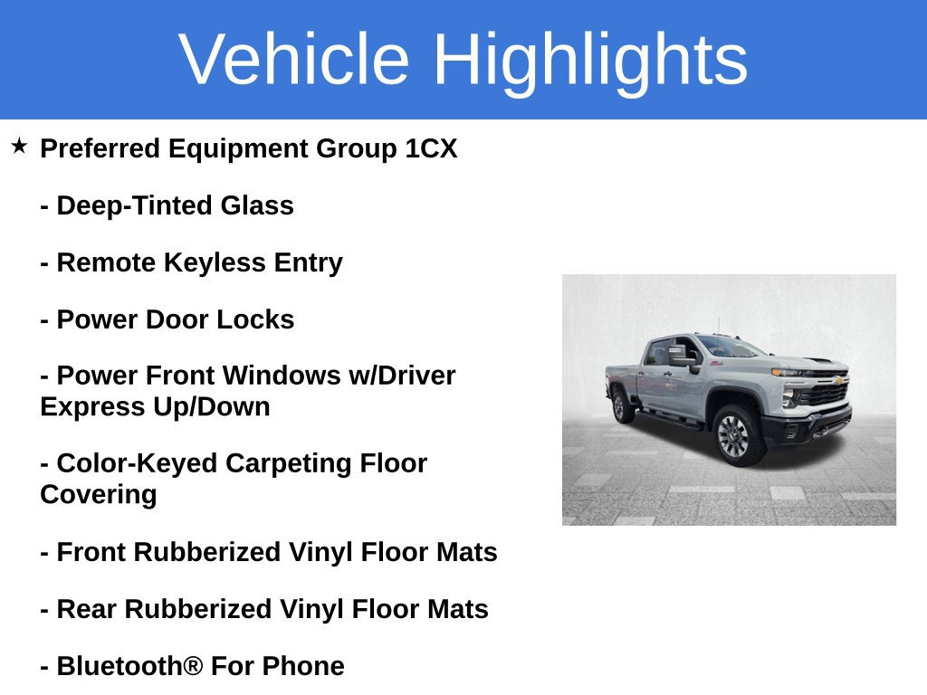 Certified 2024 Chevrolet Silverado 2500 Custom w/ Custom Value Package AWD/4WD image 4