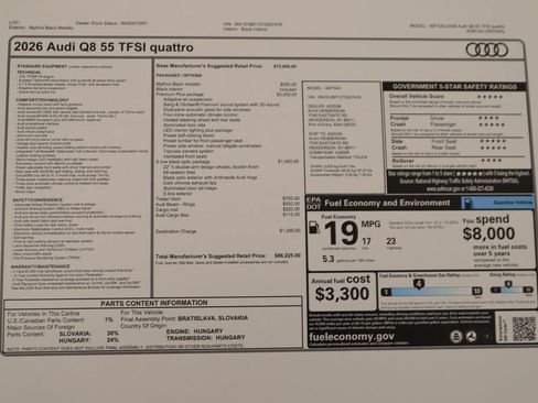 New 2026 Audi Q8 Premium Plus AWD/4WD image 38