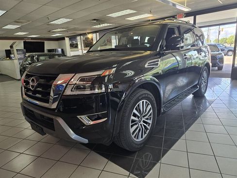 Used 2021 Nissan Armada SL w/ Captain's Chairs Package AWD/4WD image 1