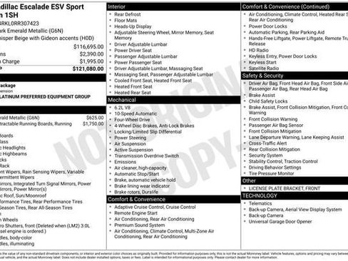 Certified 2024 Cadillac Escalade ESV Sport Platinum AWD/4WD image 38