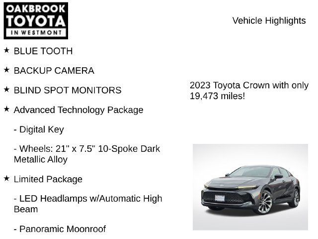 Certified 2023 Toyota Crown w/ Advanced Technology Package AWD/4WD image 6