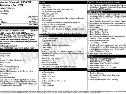 New 2026 Chevrolet Silverado 1500 W/T w/ LPO, Dark Essentials Package AWD/4WD image 23