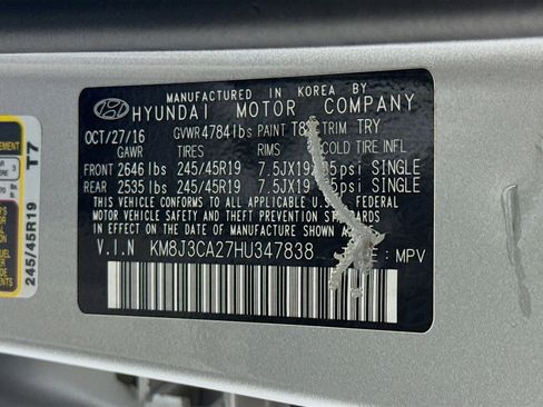 Used 2017 Hyundai Tucson Limited w/ Limited Ultimate Package 03 image 39