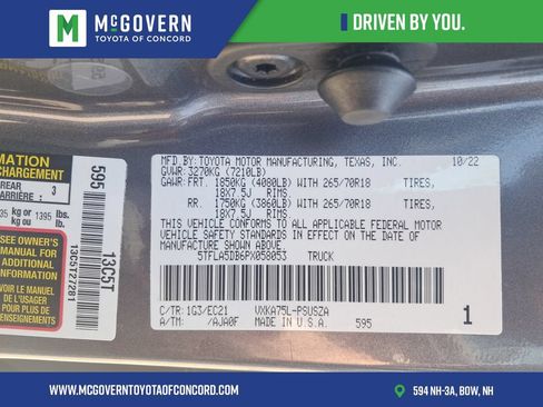 Used 2023 Toyota Tundra SR5 w/ SR5 Premium Package AWD/4WD image 33