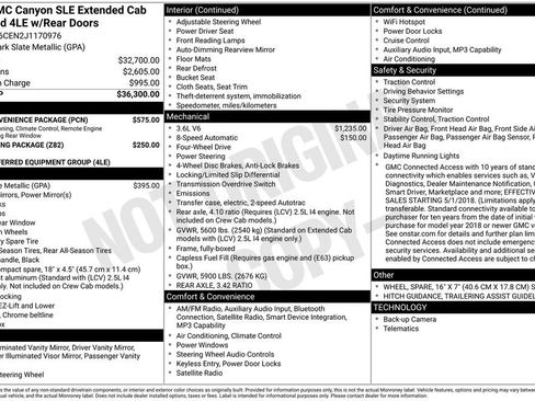 Used 2018 GMC Canyon SLE w/ SLE Convenience Package AWD/4WD image 6