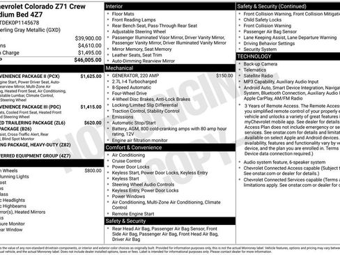 Used 2023 Chevrolet Colorado Z71 w/ Z71 Convenience Package 2 AWD/4WD image 3