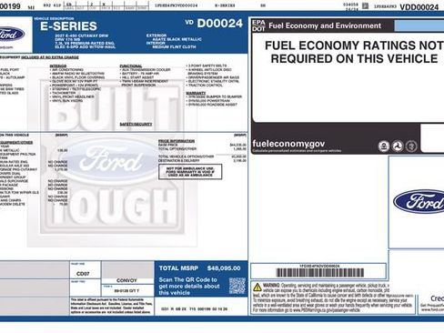 Used 2027 Ford E-450 and Econoline 450 Super Duty w/ Interior Upgrade Package RWD image 11