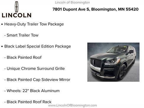 Certified 2022 Lincoln Navigator L Black Label AWD/4WD image 10