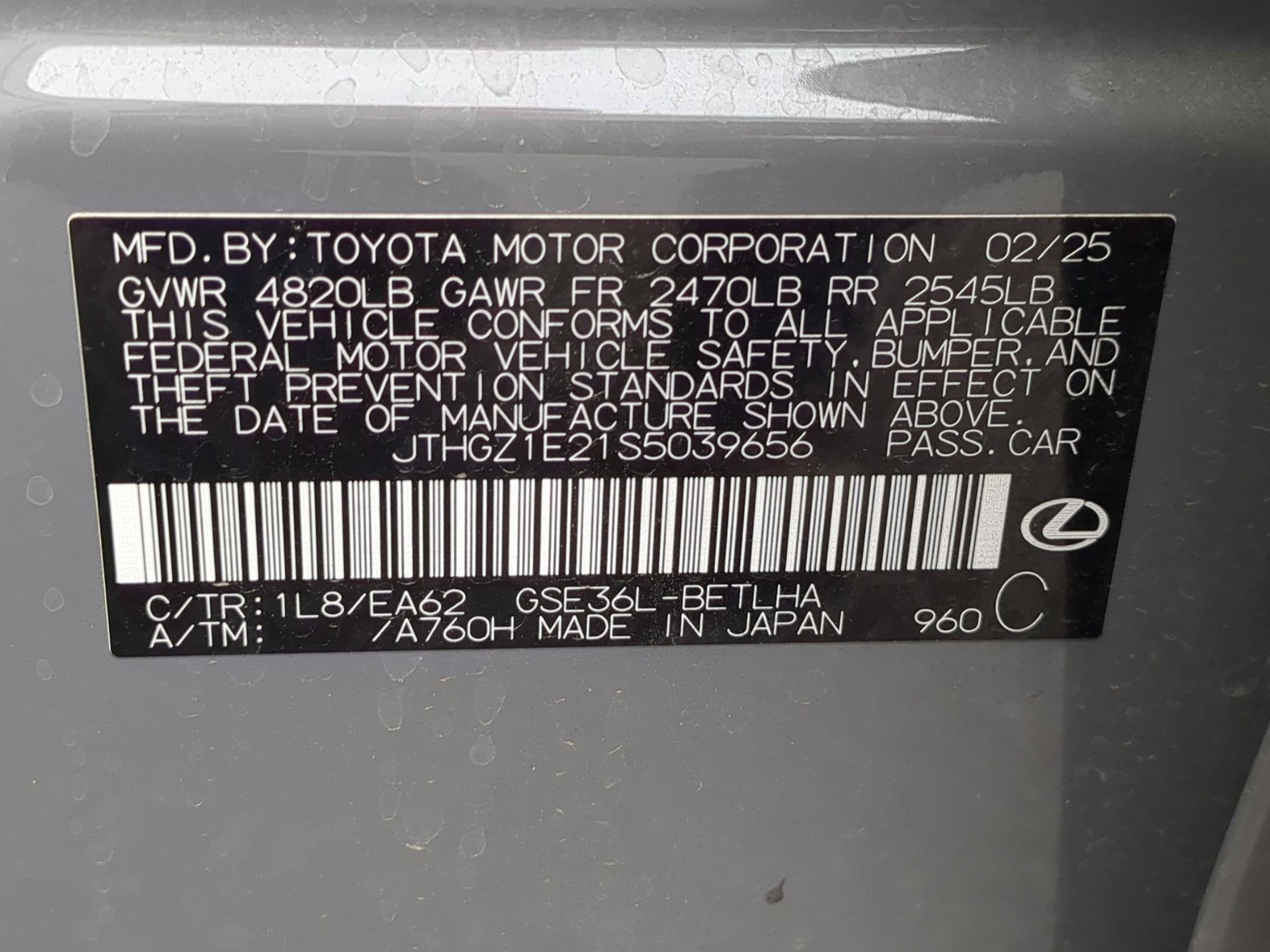 Used 2025 Lexus IS 350 F Sport w/ Navigation Package AWD/4WD image 36