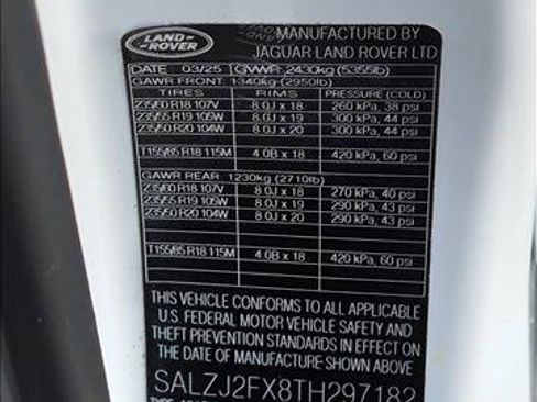 Certified 2026 Land Rover Range Rover Evoque S AWD/4WD image 26