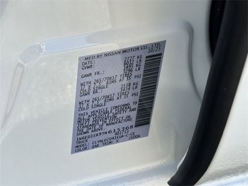 New 2026 Nissan Frontier PRO-4X w/ Pro-4x Convenience Package image 22