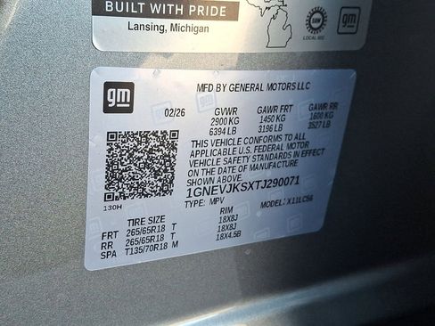 New 2026 Chevrolet Traverse Z71 w/ Driver Confidence Package image 18