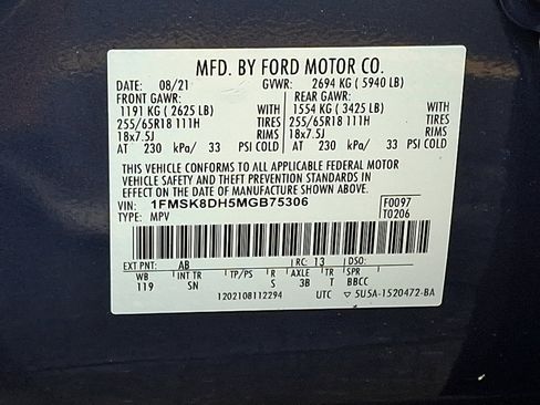 Used 2021 Ford Explorer XLT w/ Equipment Group 202A AWD/4WD image 27