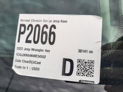 Used 2022 Jeep Wrangler Unlimited Rubicon 4xe w/ Cold Weather Group image 25