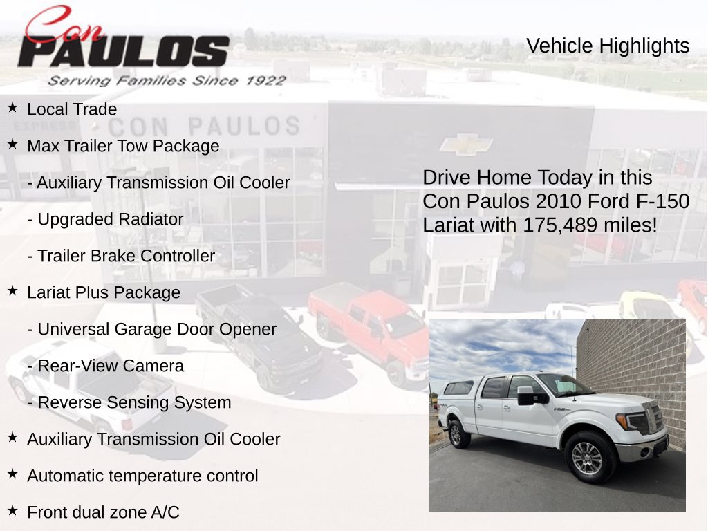 Used 2010 Ford F150 Lariat AWD/4WD image 7