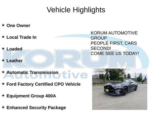 Certified 2021 Ford Mustang GT Premium w/ GT Performance Package RWD image 4