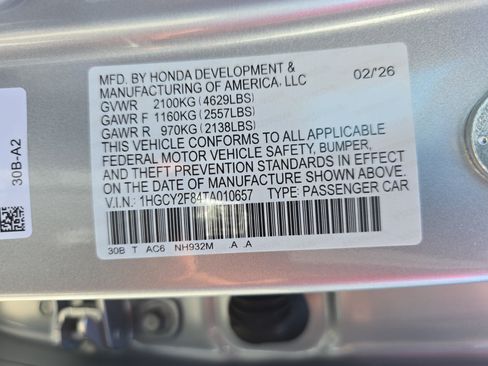 New 2026 Honda Accord Touring image 36