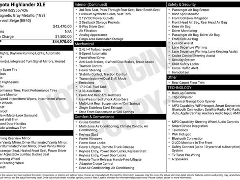 Used 2025 Toyota Highlander XLE FWD image 47