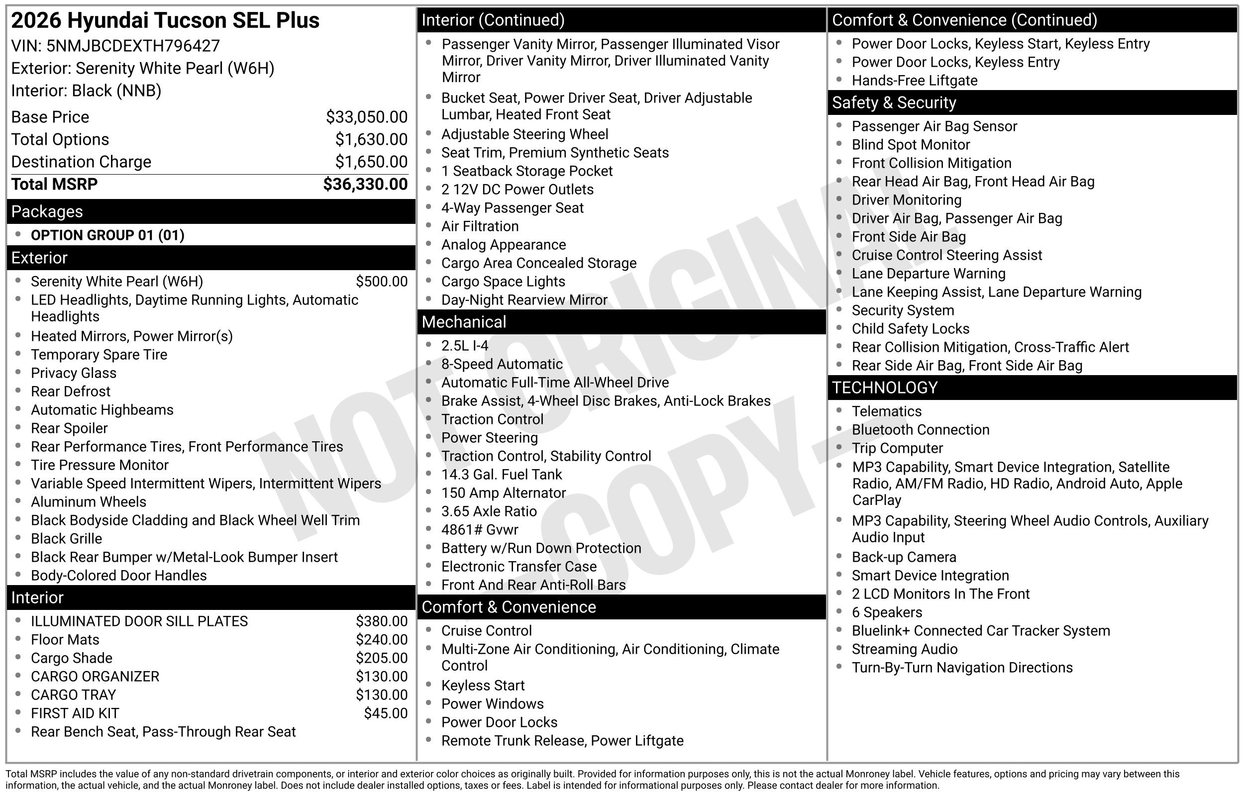 New 2026 Hyundai Tucson SEL Plus AWD/4WD image 3