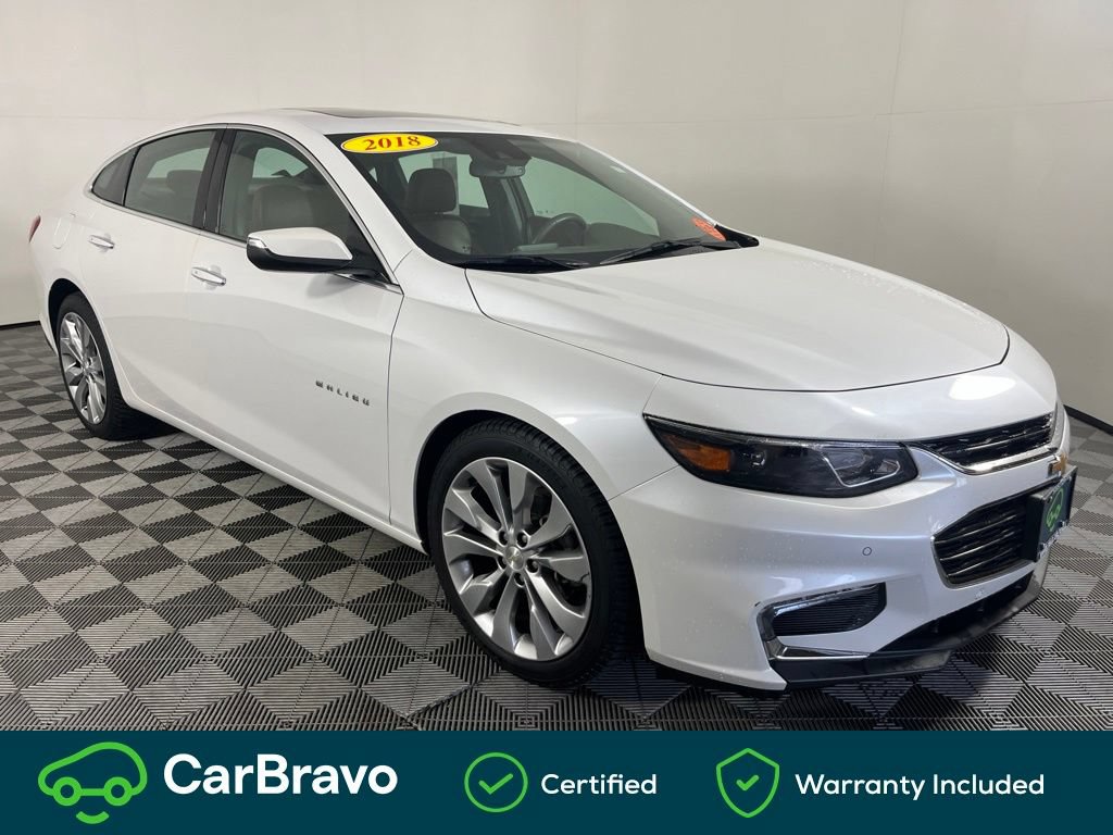 Certified 2018 Chevrolet Malibu Premier w/ Premier Sun and Wheel Package FWD image 1