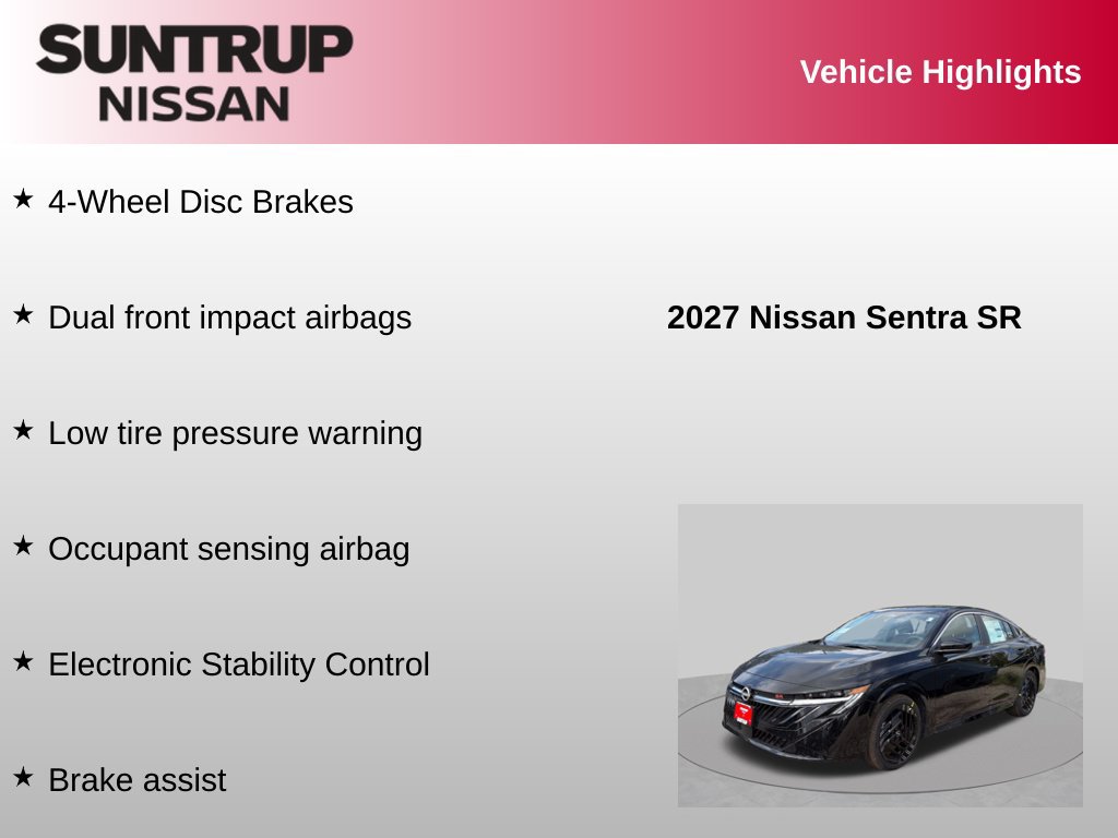Used 2027 Nissan Sentra SR w/ Floor Mat Package FWD image 23