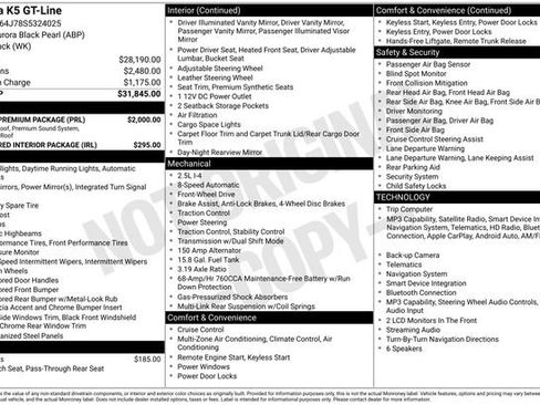 Used 2025 Kia K5 GT-Line w/ GT-Line Premium Package FWD image 50