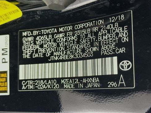 Certified 2019 Toyota Corolla XSE w/ Body Protection Package image 30