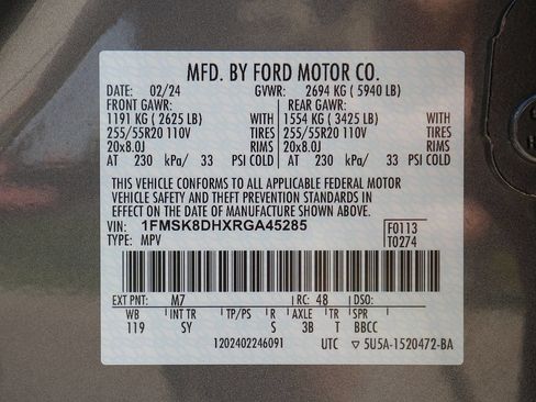 Used 2024 Ford Explorer XLT w/ Equipment Group 202A AWD/4WD image 67