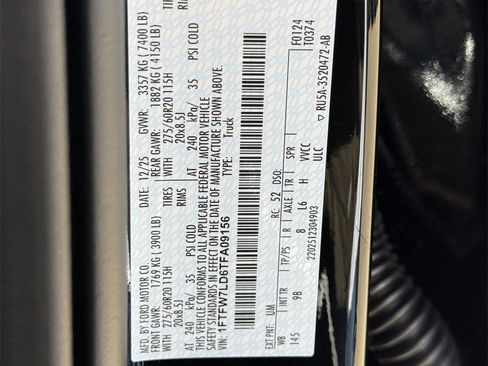 New 2026 Ford F150 Platinum w/ Equipment Group 702A High image 47