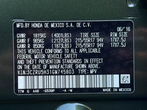 Used 2016 Honda HR-V LX image 21