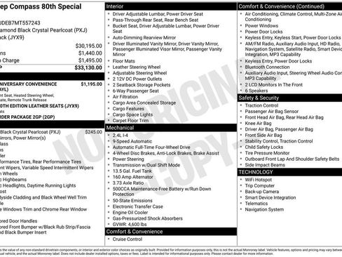 Used 2021 Jeep Compass 80th Special Edition AWD/4WD image 27