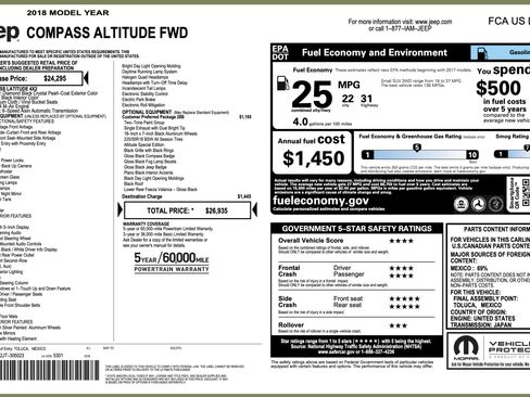 Used 2018 Jeep Compass Altitude image 4