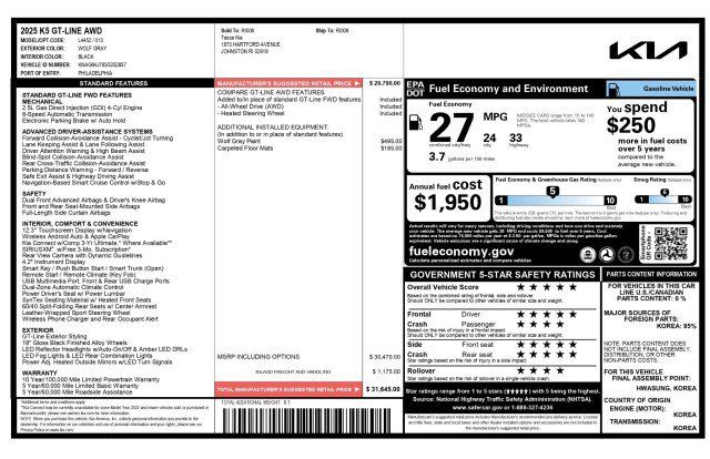 Used 2025 Kia K5 GT-Line AWD/4WD image 3