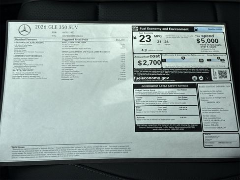 New 2026 Mercedes-Benz GLE 350 4MATIC image 34