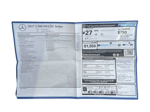 Used 2017 Mercedes-Benz C 300 C 300 4MATIC Sedan 4D image 27