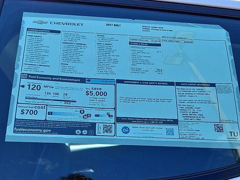 New 2027 Chevrolet Bolt LT w/ Comfort Package FWD image 11