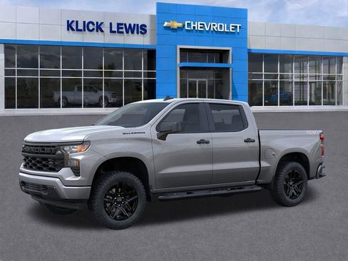 New 2026 Chevrolet Silverado 1500 Custom w/ Turbomax Blackout Package AWD/4WD image 2