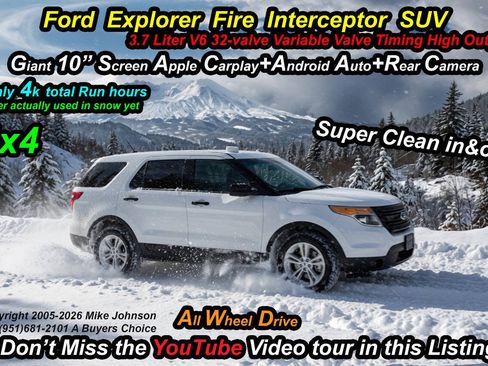 Used 2015 Ford Explorer 4WD Police Interceptor w/ Interior Upgrade Package image 1