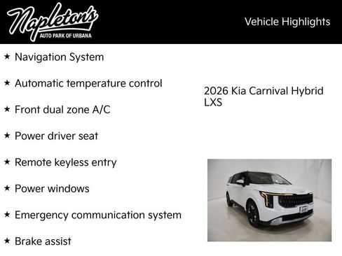 New 2026 Kia Carnival LXS image 15