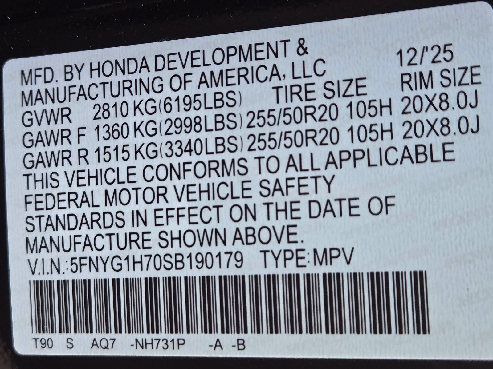 Used 2025 Honda Pilot Touring image 13
