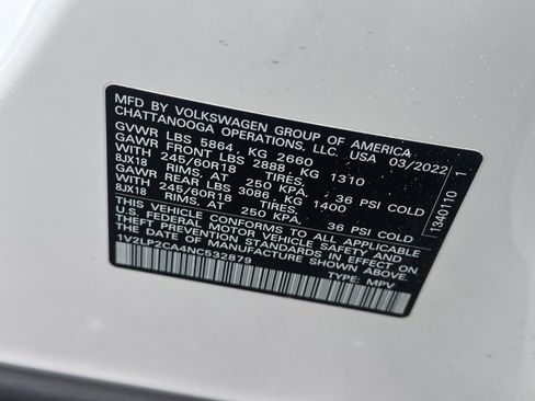 Used 2022 Volkswagen Atlas SE image 20