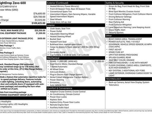 Used 2024 Chevrolet Brightdrop 600 w/ Battery Pack, Max Range AWD/4WD image 2