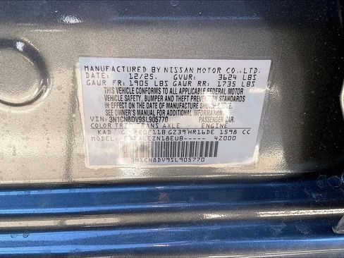 New 2025 Nissan Versa S w/ Trunk Package image 42