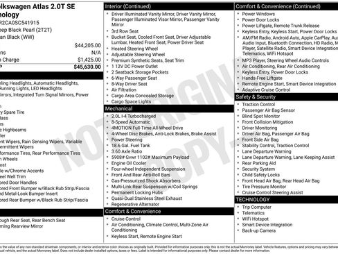 Certified 2025 Volkswagen Atlas SE AWD/4WD image 43