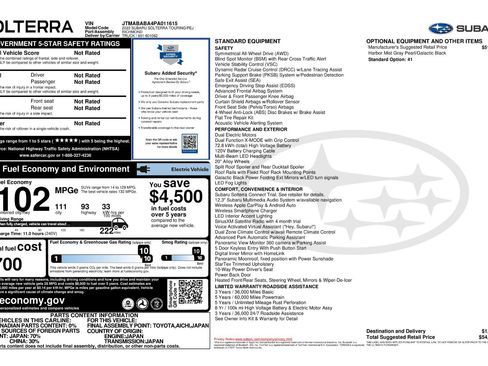 Used 2023 Subaru Solterra AWD image 11