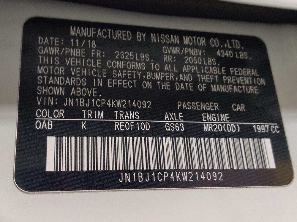 Used 2019 Nissan Rogue Sport SV FWD image 33