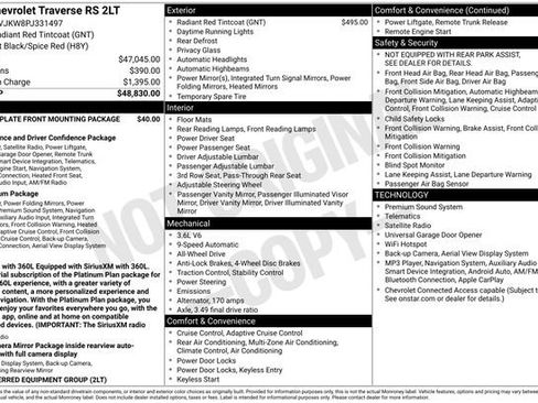 Used 2023 Chevrolet Traverse RS AWD/4WD image 31