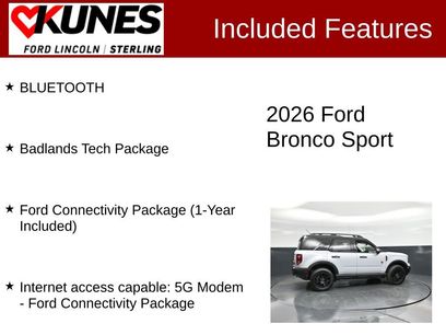 New 2026 Ford Bronco Sport Badlands w/ Badlands Tech Package